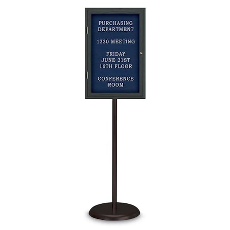 United Visual Products Corkboard, Double Door, Radius Frame, 42x32", Satin/Pearl UV70025-SATIN-PEARL